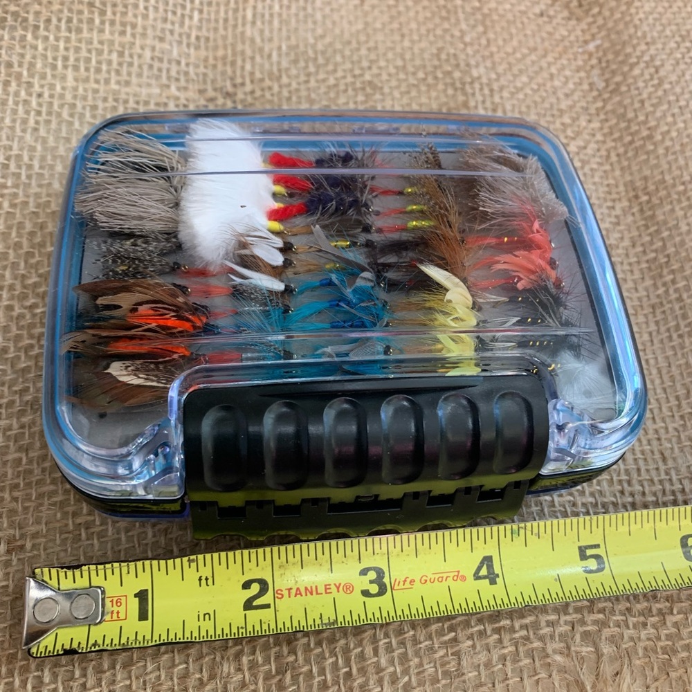 Fly Fishing Lure Set in Clear Case